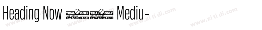 Heading Now 55 Mediu字体转换